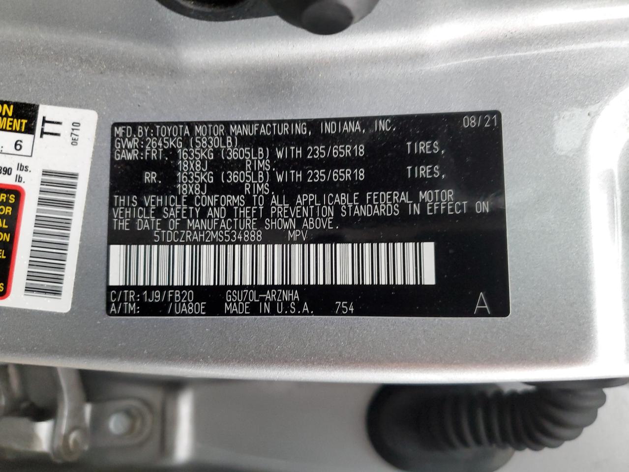 2021 Toyota Highlander - Image 16