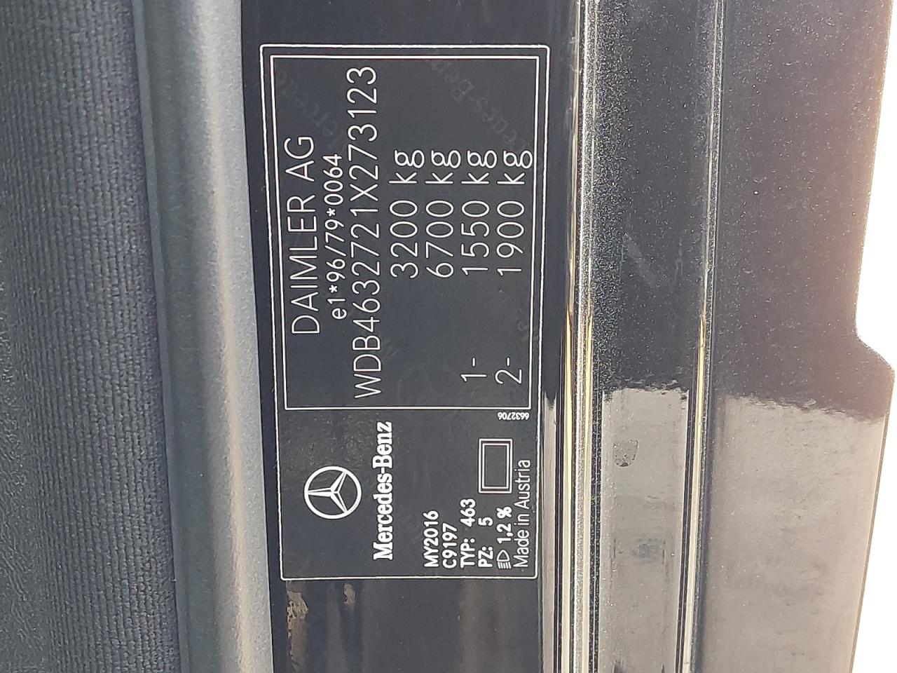 WDB4632721X273123 - 2017 Mercedes Benz G63 - #43669705