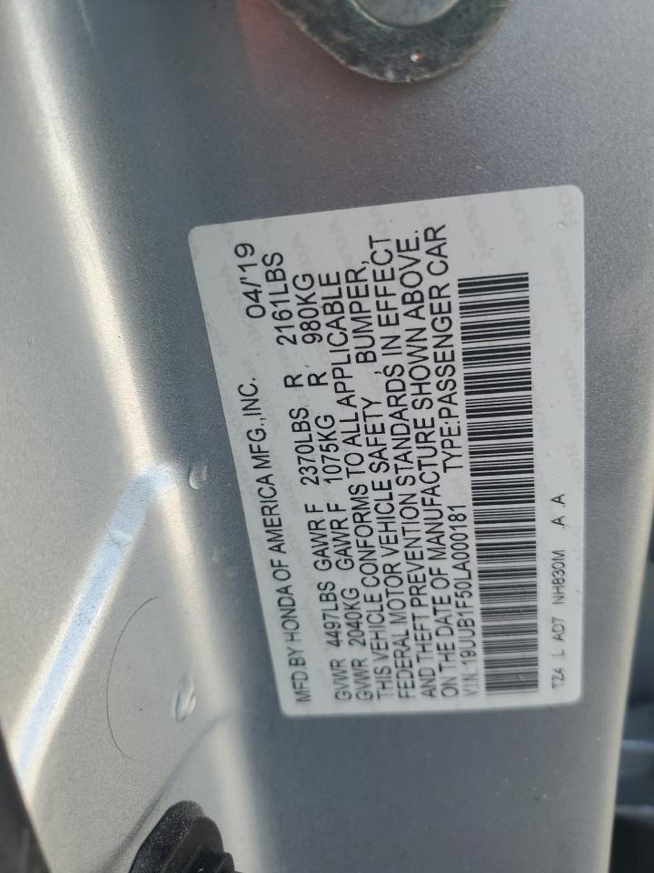 2020 Acura Tlx Technology VIN: 19UUB1F50LA000181 Lot: 88643935