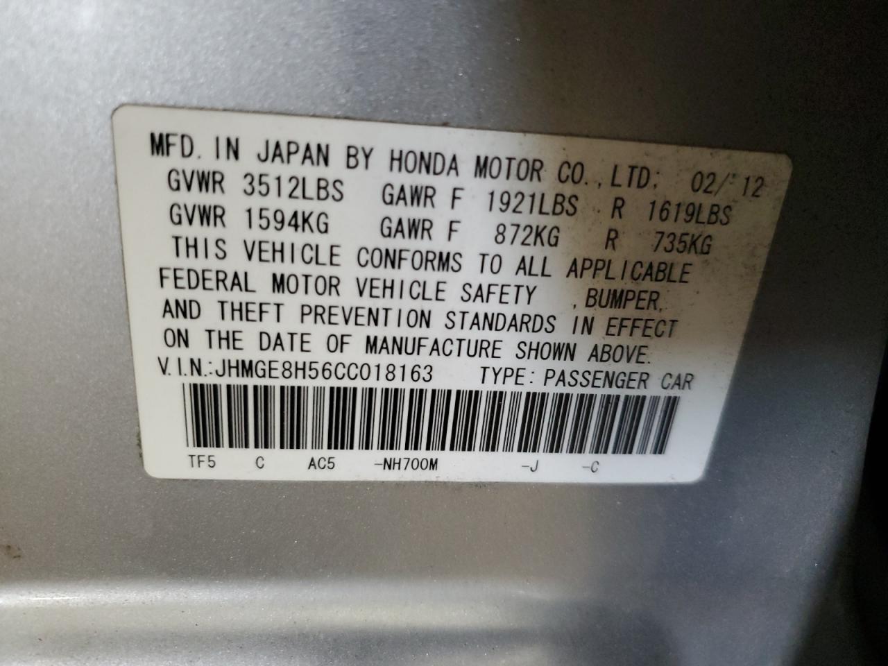 2012 Honda Fit - Image 12