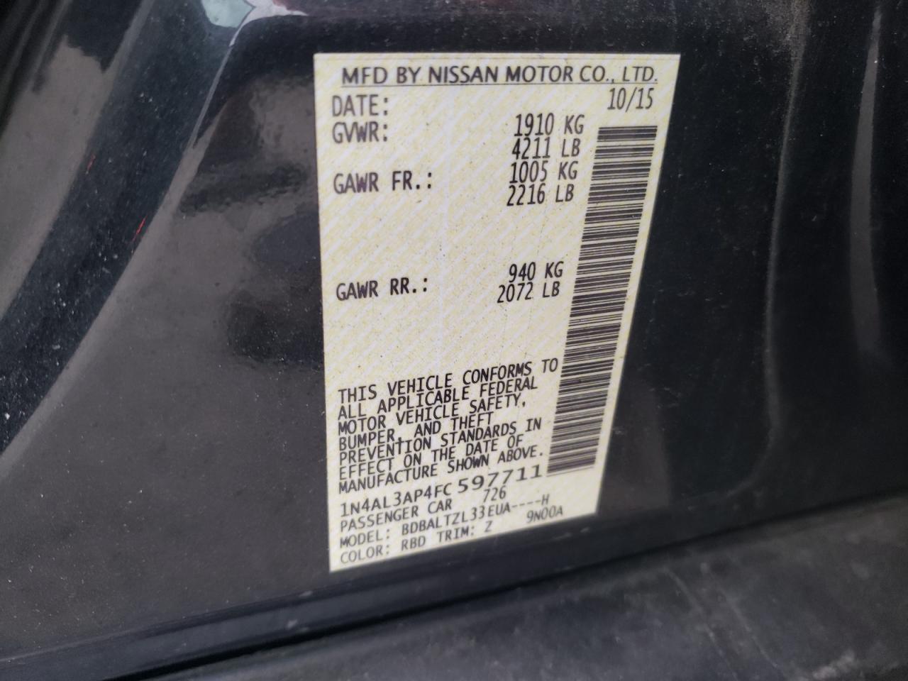 2015 Nissan Altima - Image 12