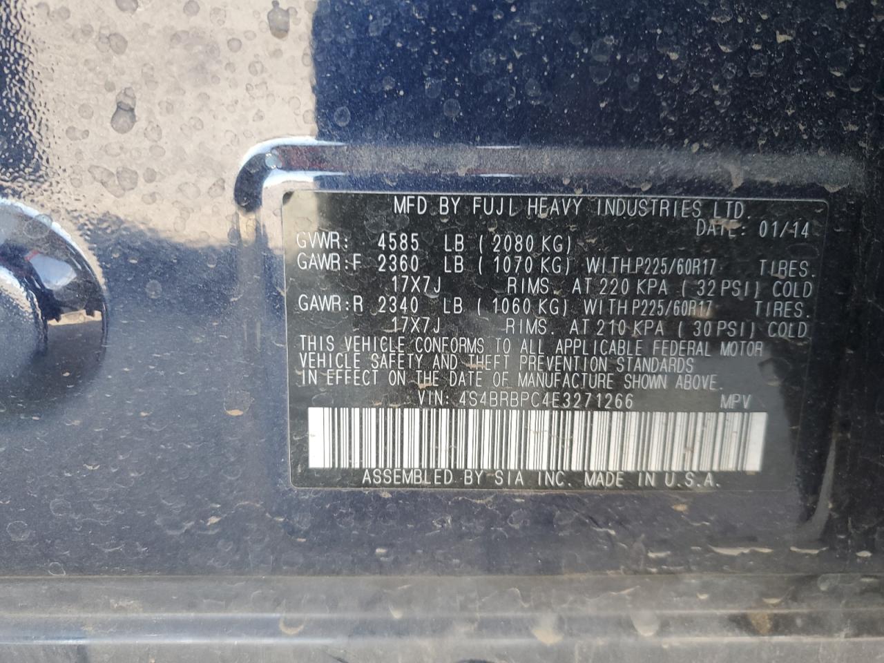 2014 Subaru Outback - Image 14