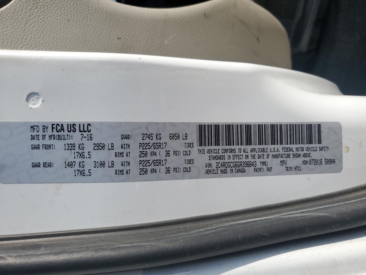 2016 Dodge Caravan - Image 13