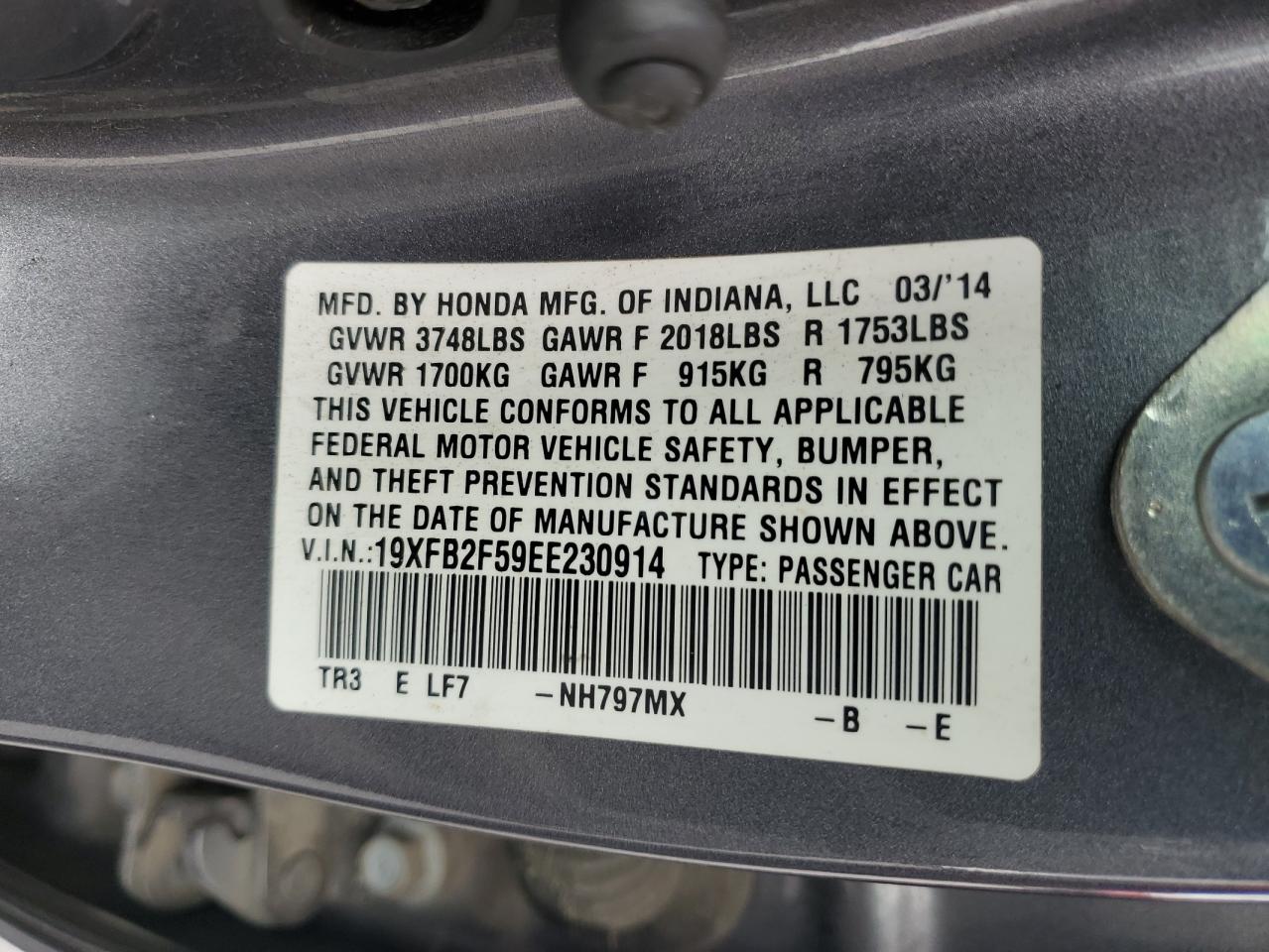 2014 Honda Civic - Image 14