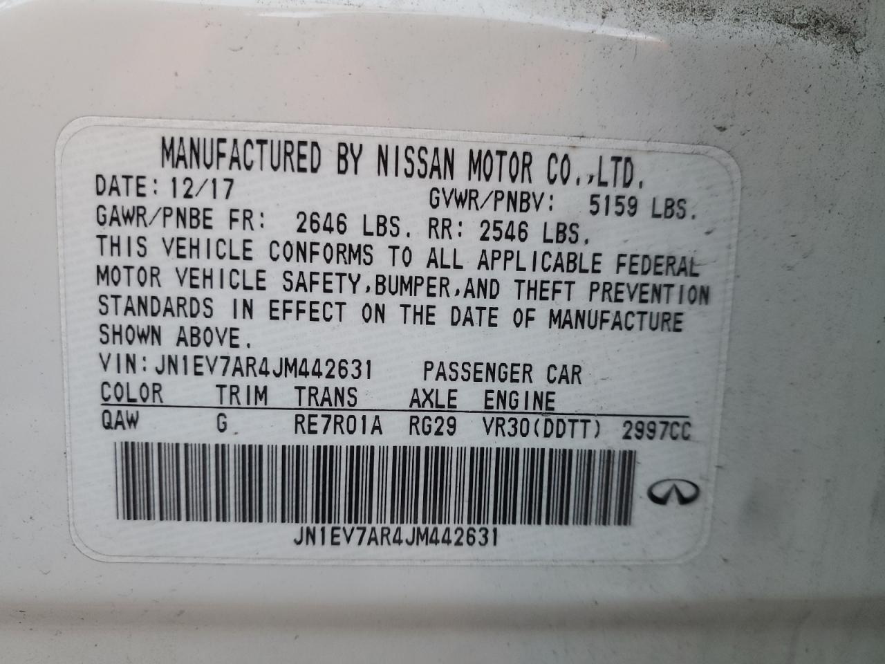 2018 Infiniti Q50 - Image 14