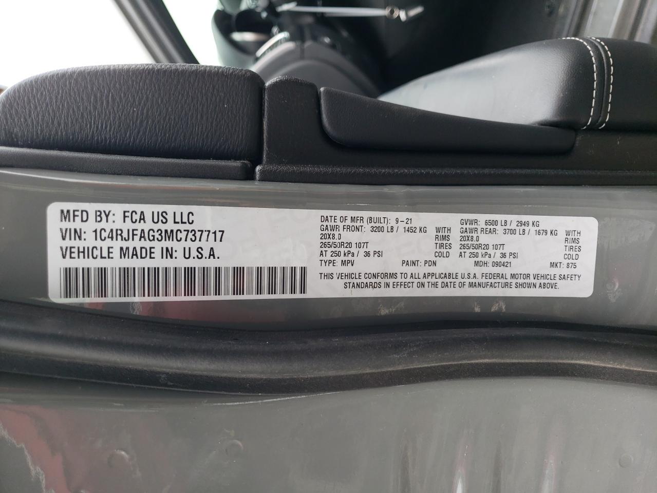 2021 Jeep Grand Cherokee - Image 14