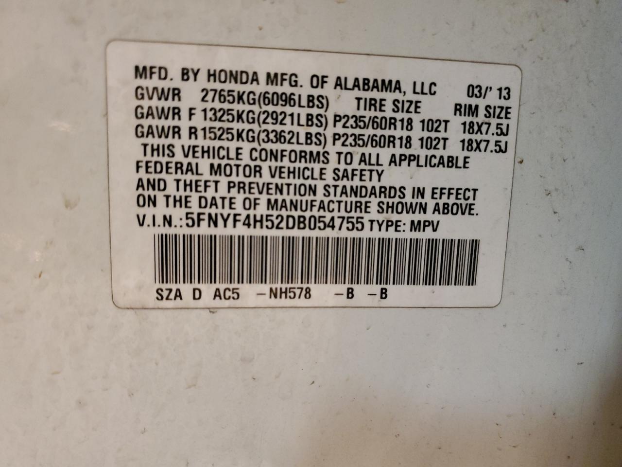 2013 Honda Pilot - Image 15