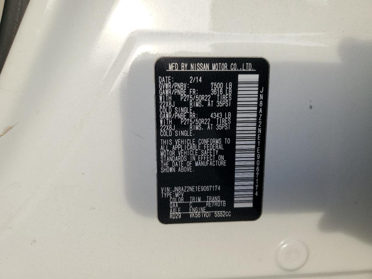 2014 Infiniti QX80 - Image 14
