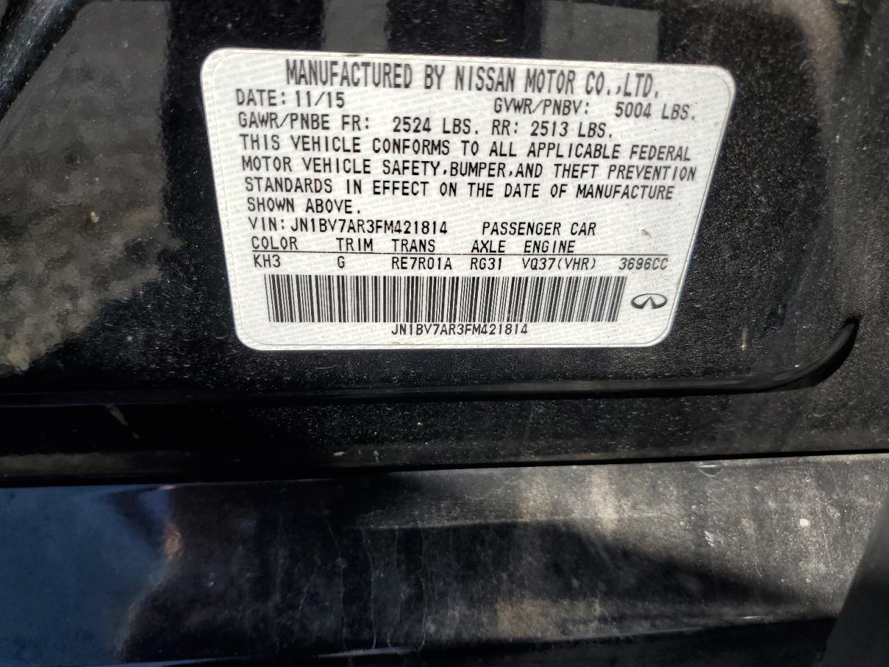 2015 Infiniti Q50 - Image 14