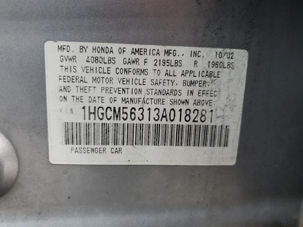 2003 Honda Accord - Image 14
