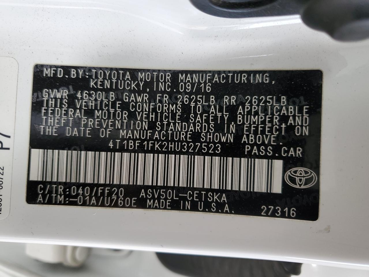 2017 Toyota Camry - Image 12