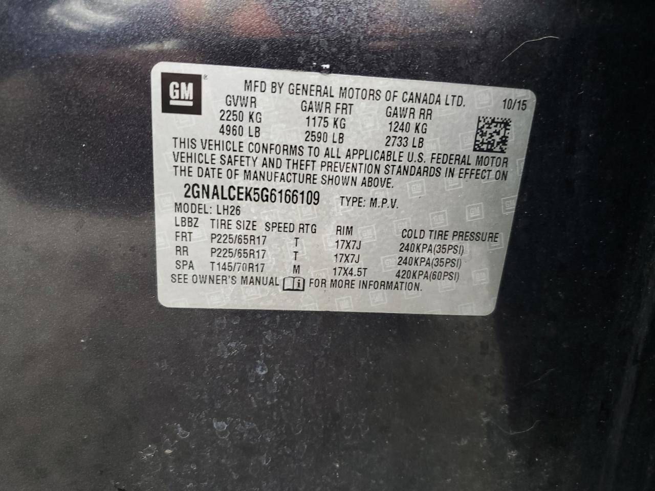 2016 Chevrolet Equinox - Image 15