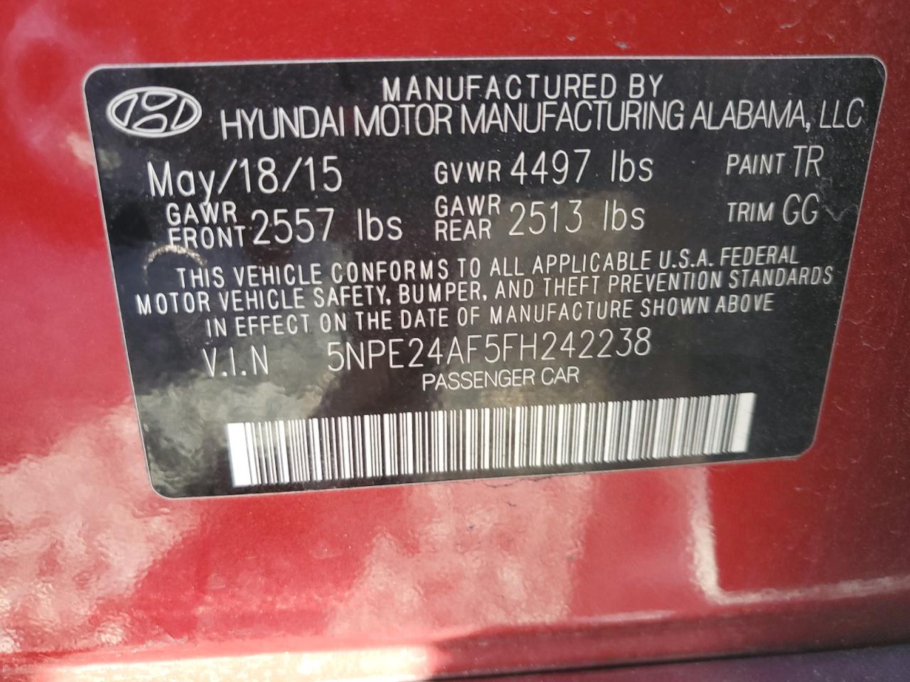 2015 Hyundai Sonata - Image 12