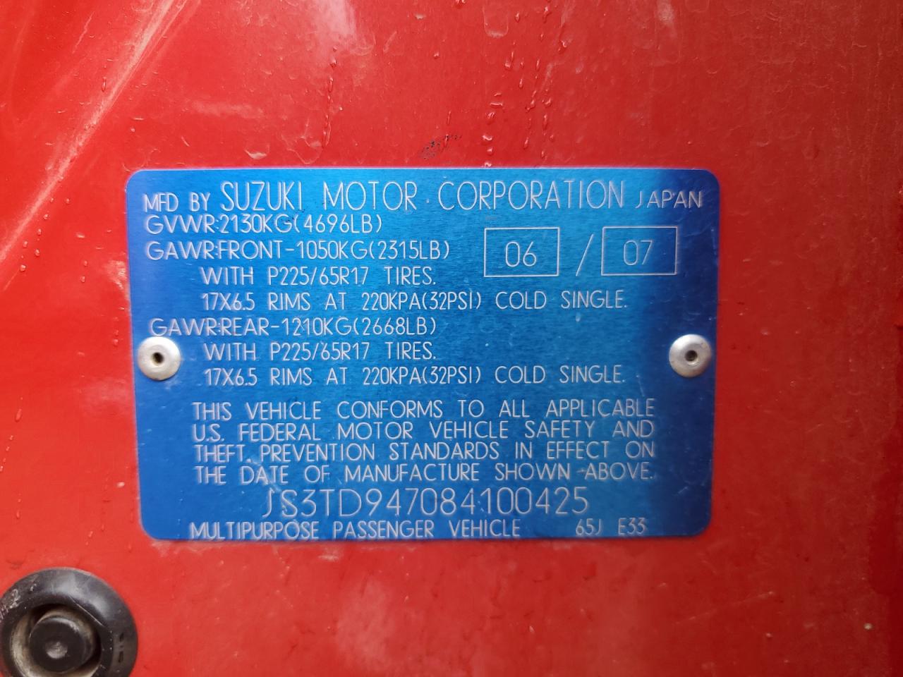 2008 Suzuki Grand Vitara - Image 13
