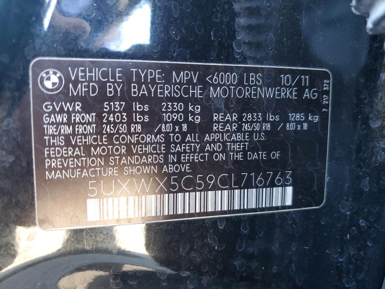 2012 BMW X3 - Image 13