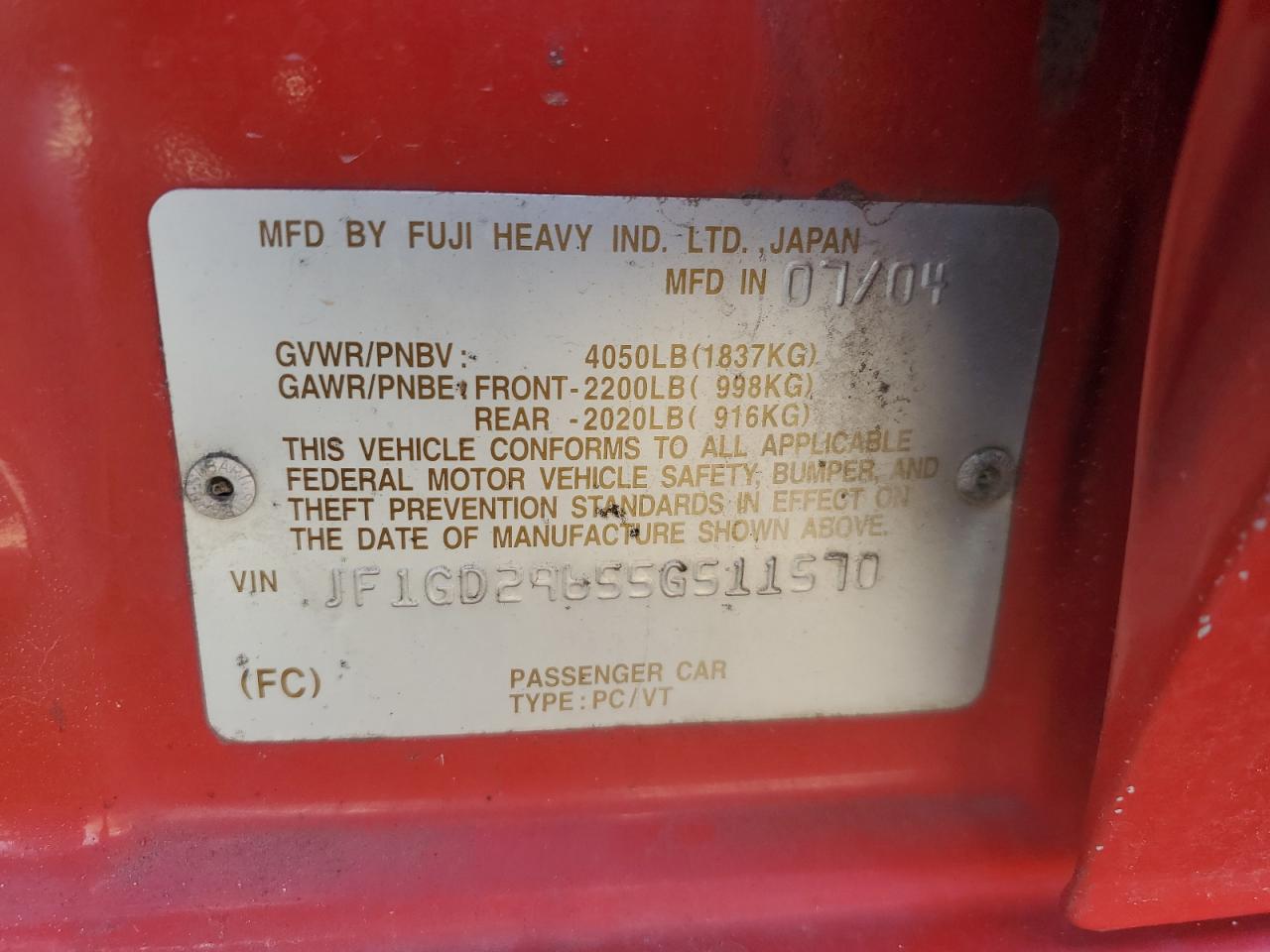 2005 Subaru WRX - Image 14