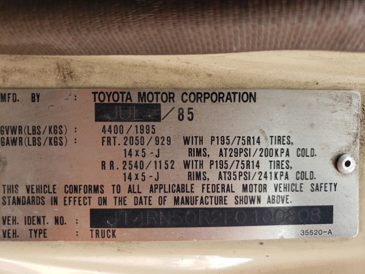 1985 Toyota Pickup - Image 12