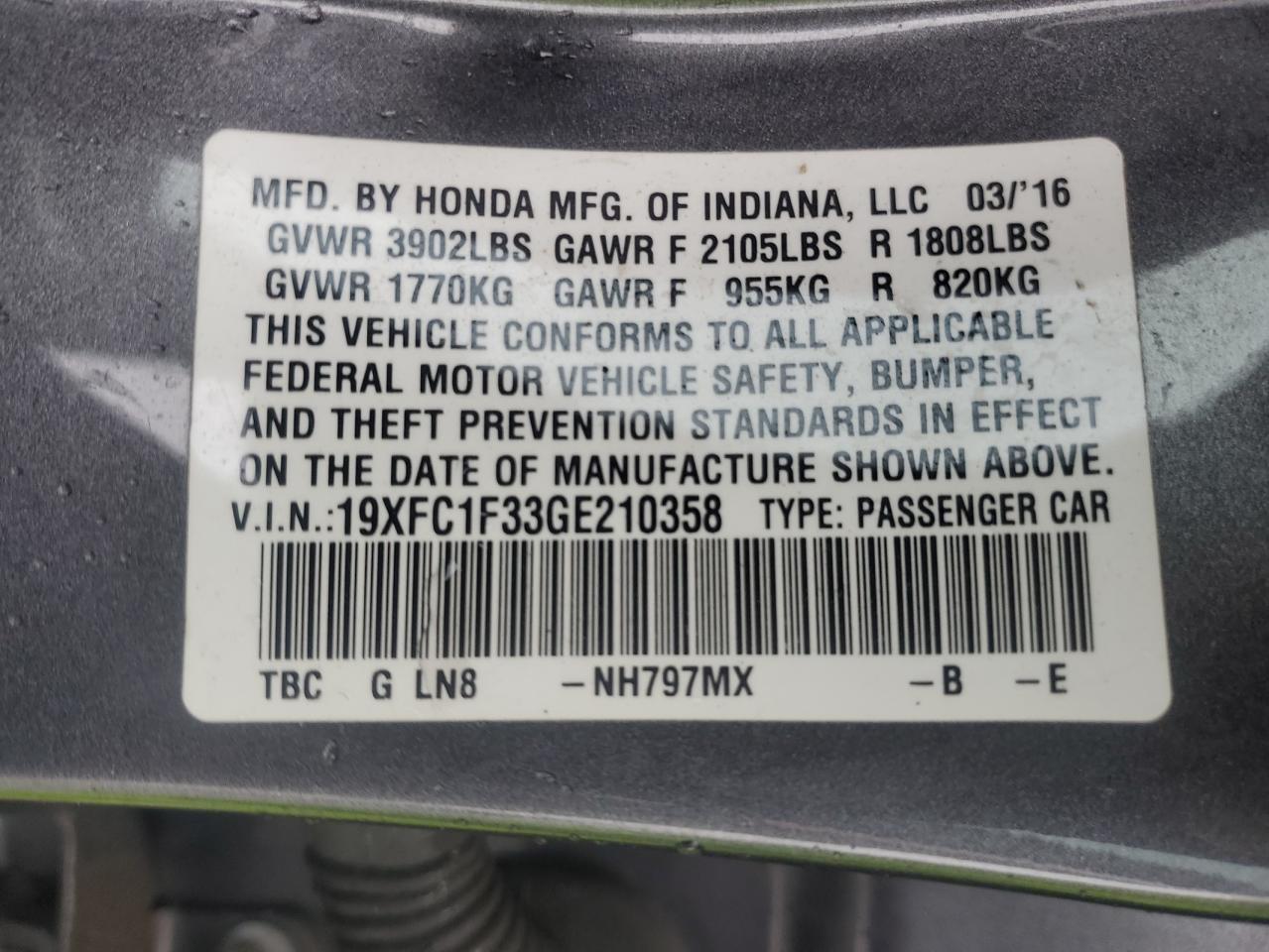 2016 Honda Civic - Image 14