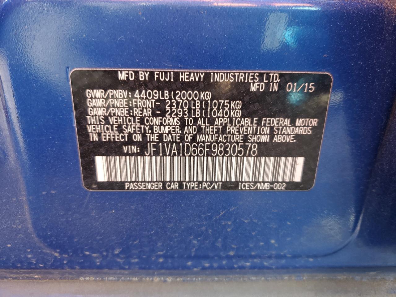 2015 Subaru WRX - Image 12