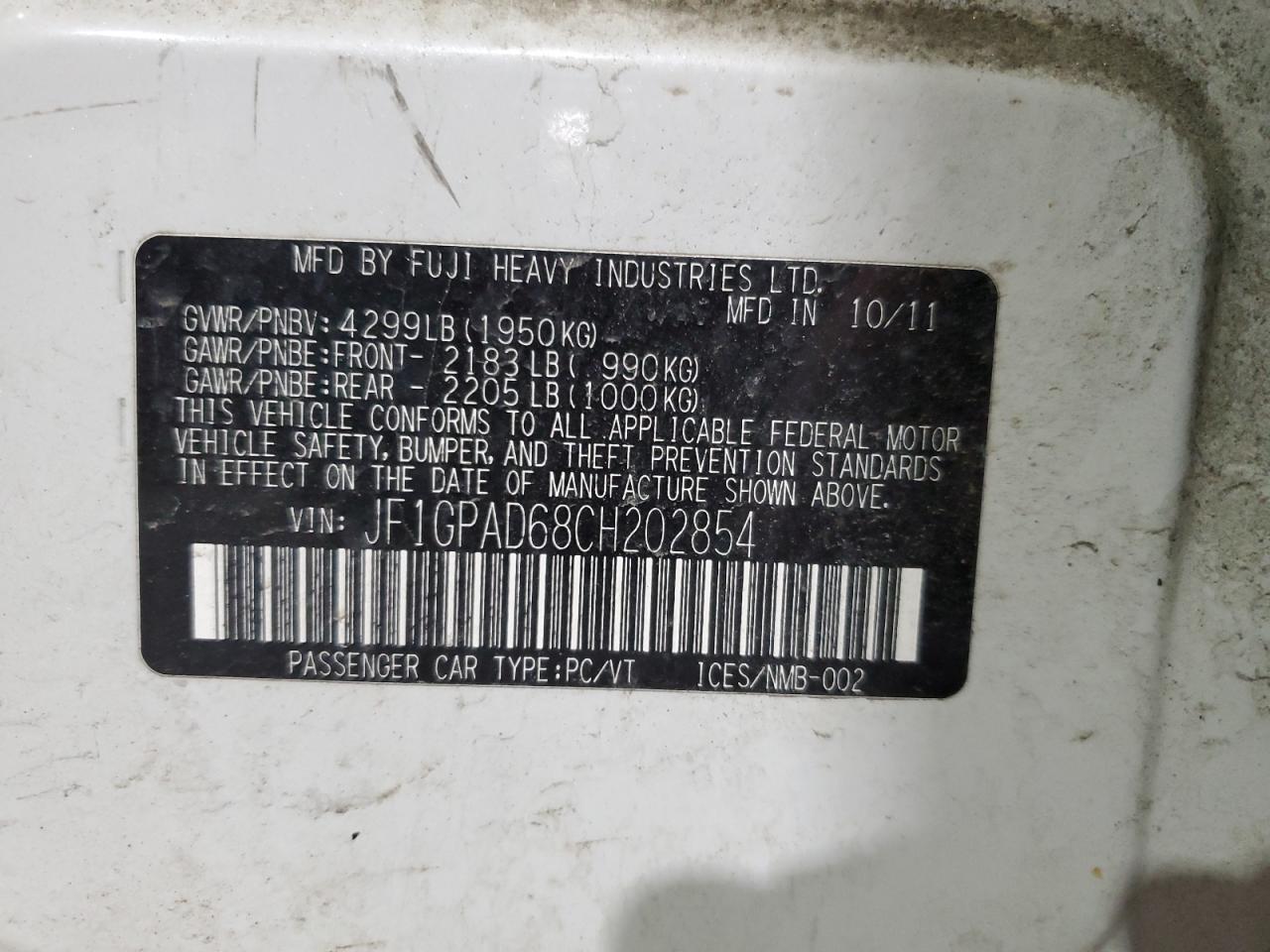 2012 Subaru Impreza - Image 14