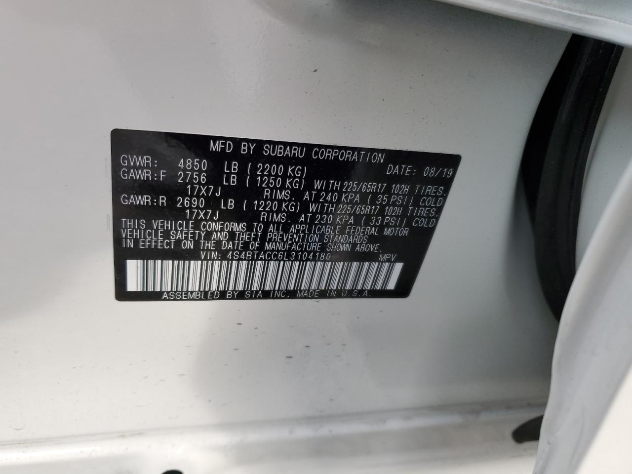 2020 Subaru Outback - Image 14