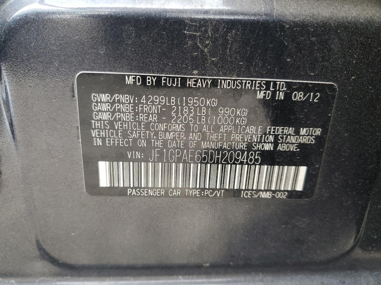 2013 Subaru Impreza - Image 12