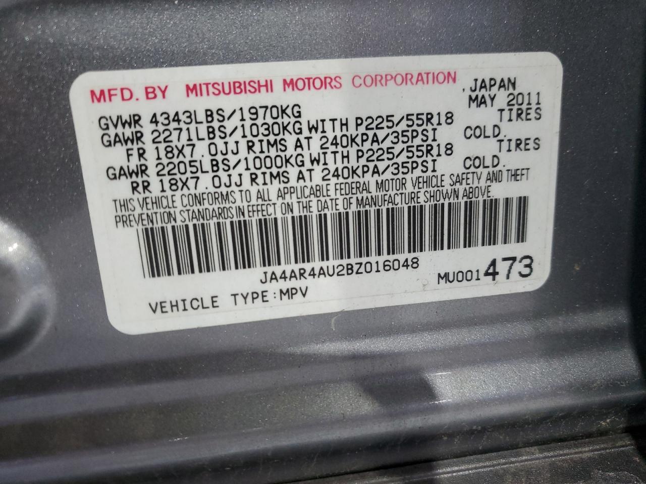 2011 Mitsubishi Outlander - Image 13