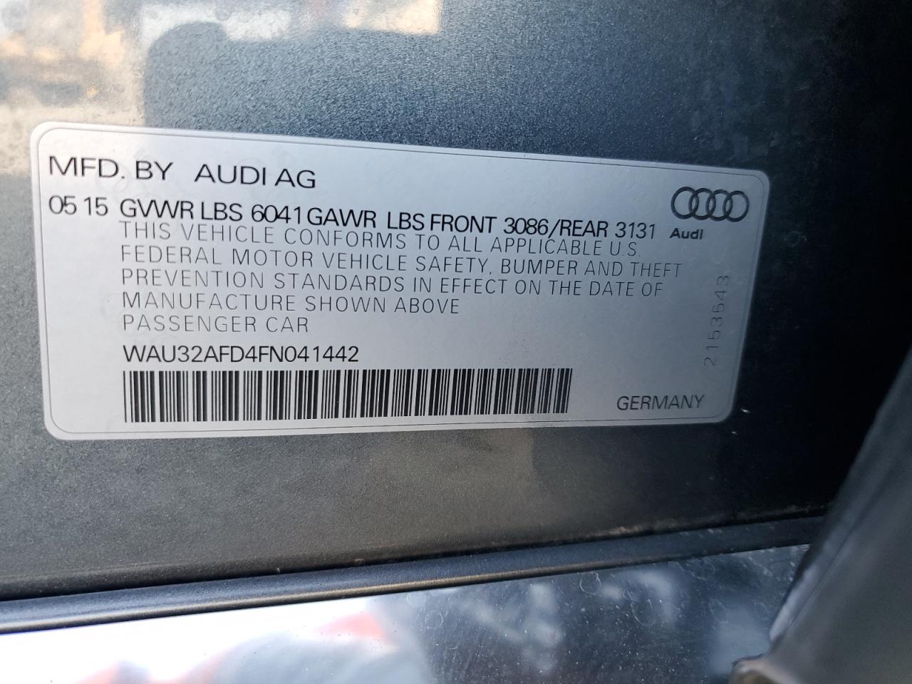 2015 Audi A8 - Image 12