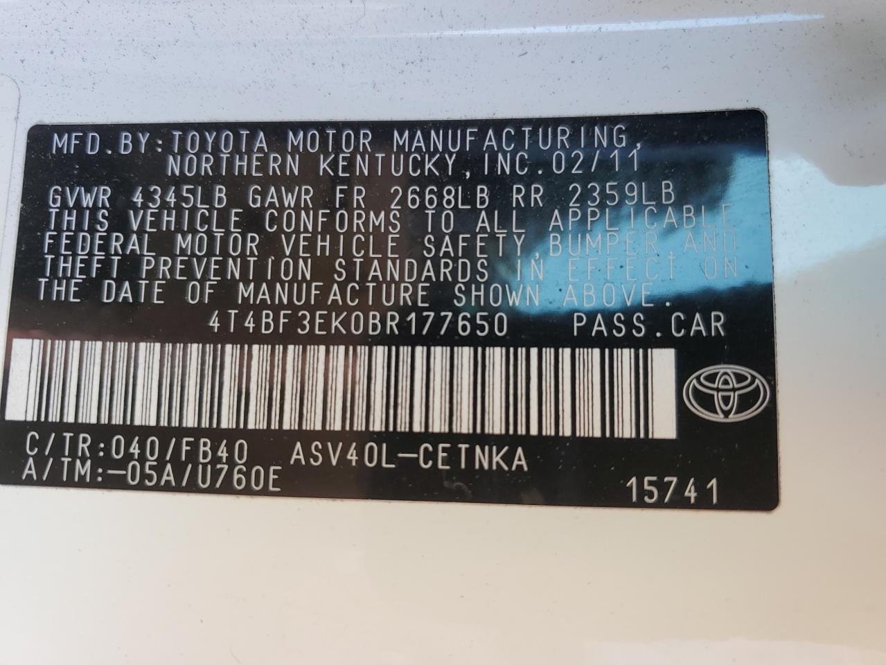 2011 Toyota Camry - Image 13