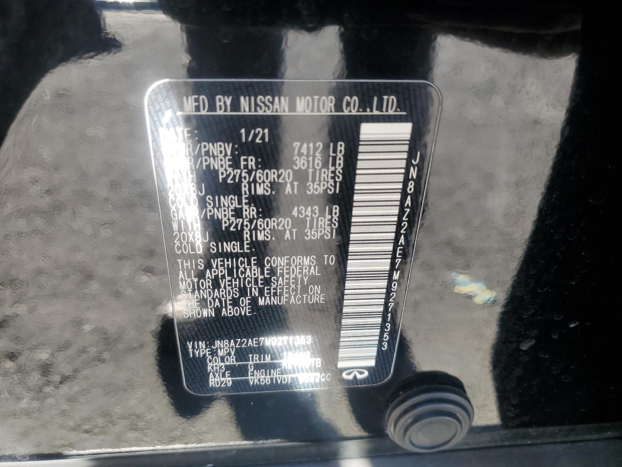 2021 Infiniti QX80 - Image 15