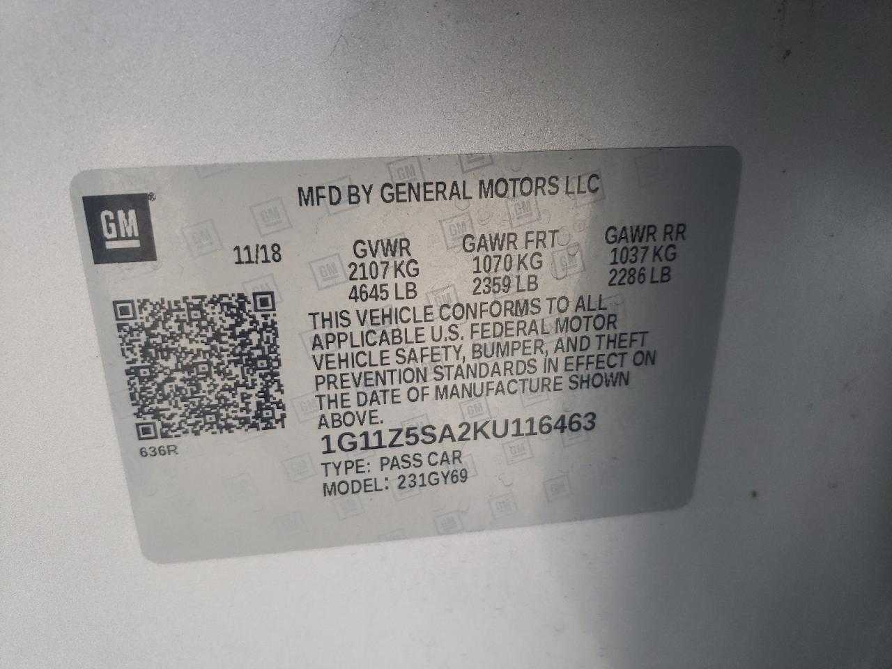 2019 Chevrolet Impala - Image 15