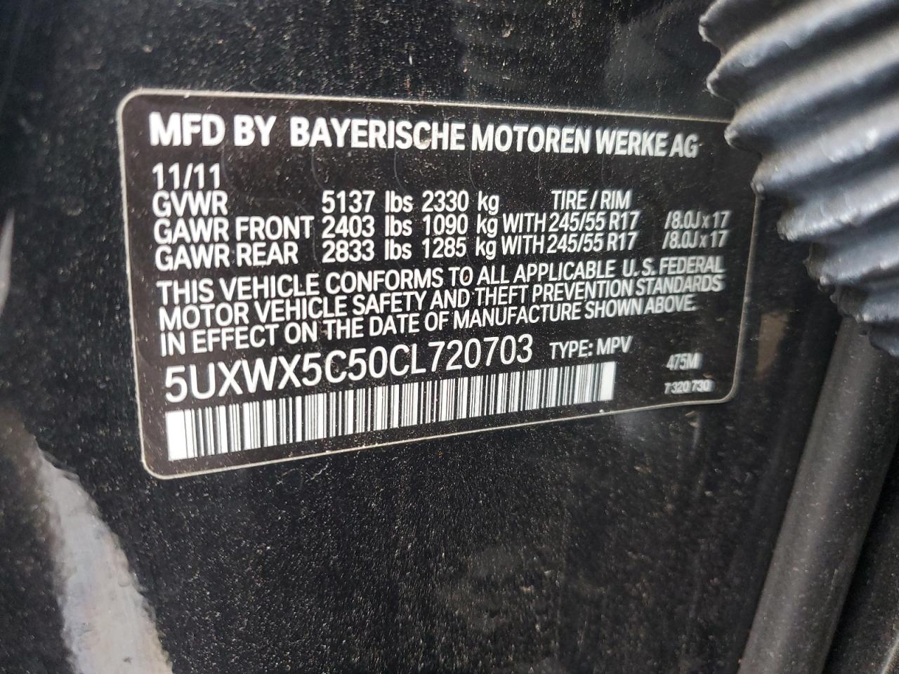 2012 BMW X3 - Image 13