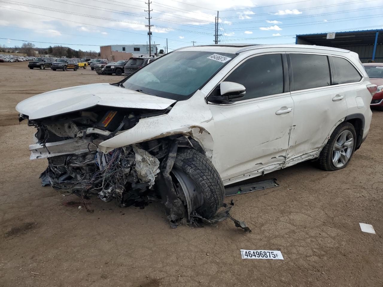 2016 Toyota Highlander Limited للبيع في Colorado Springs، CO - Front End