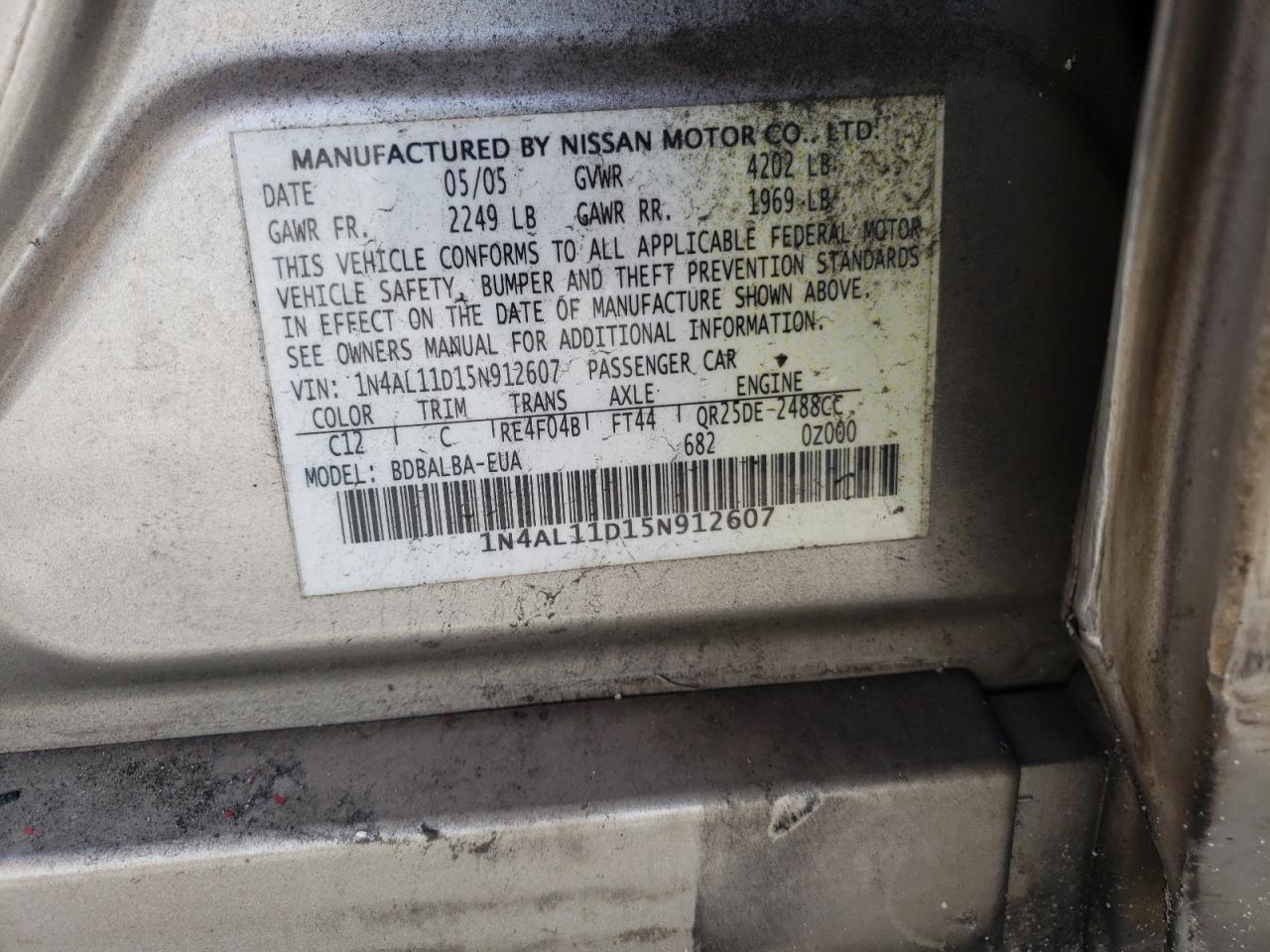 2005 Nissan Altima - Image 12