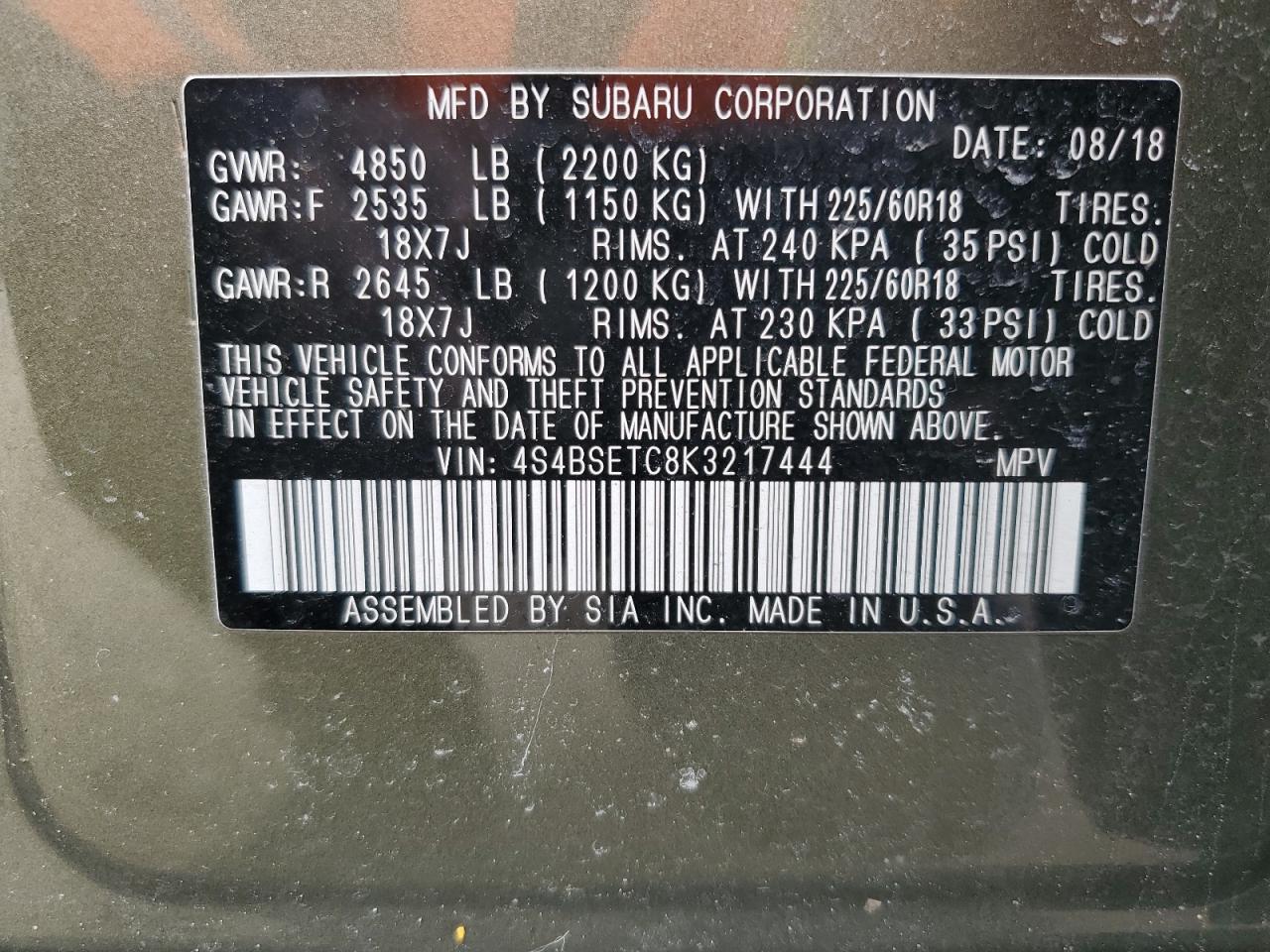 2019 Subaru Outback - Image 14