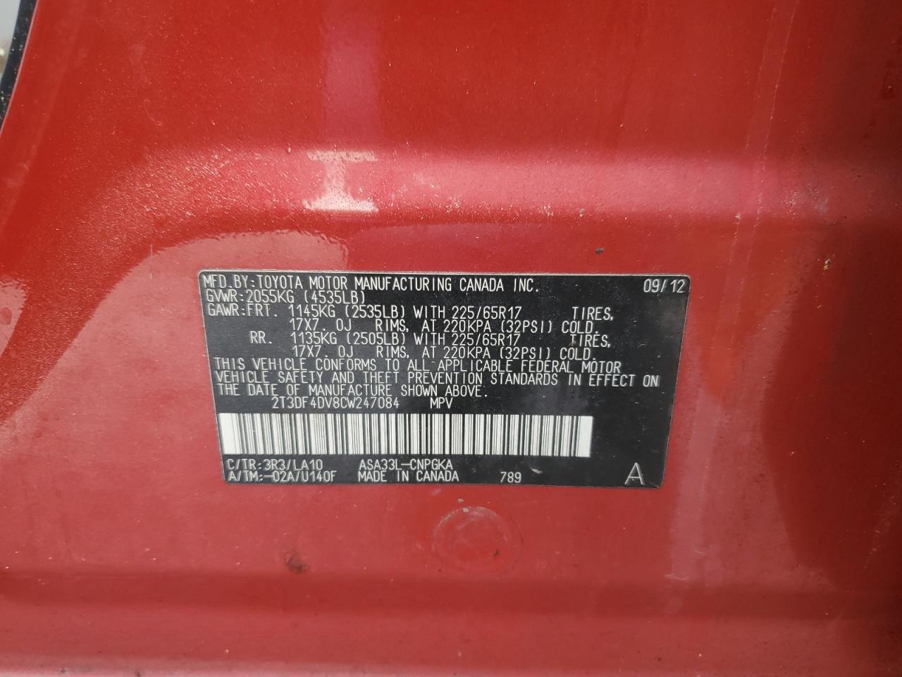 2012 Toyota RAV 4 - Image 14