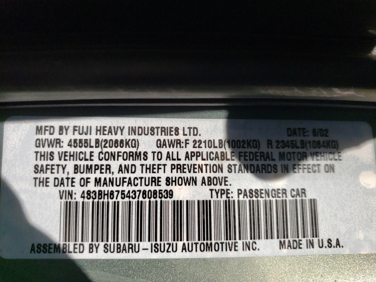 2003 Subaru Legacy - Image 15