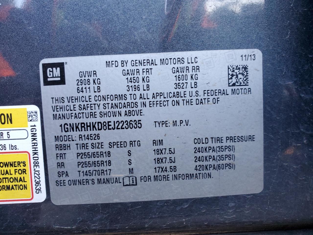 2014 Chevrolet Traverse - Image 13