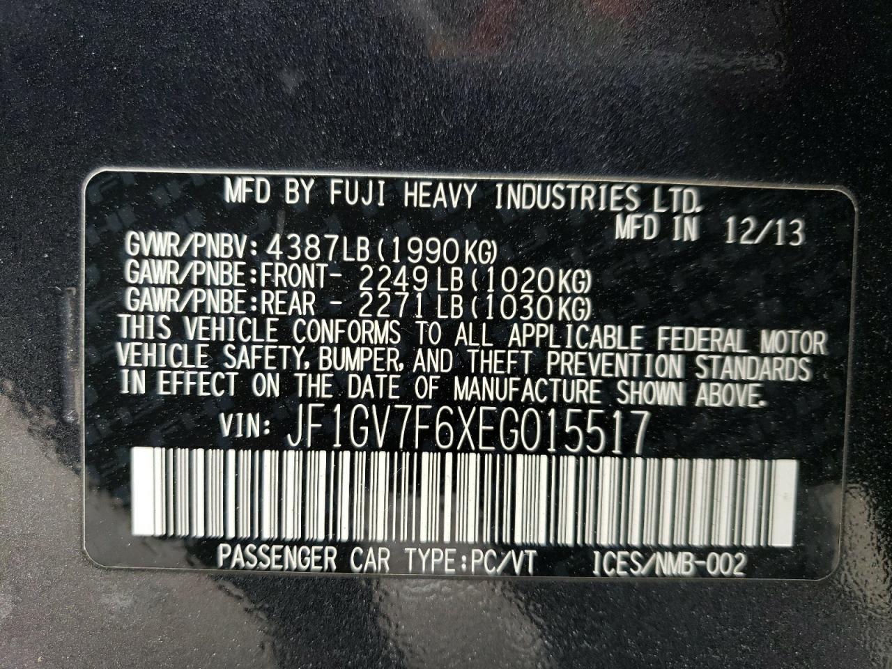 2014 Subaru WRX - Image 12
