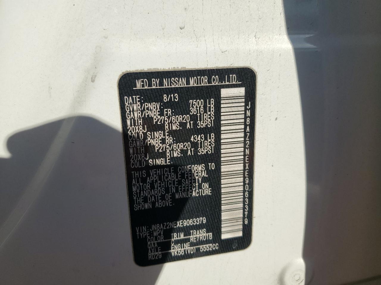 2014 Infiniti QX80 - Image 13