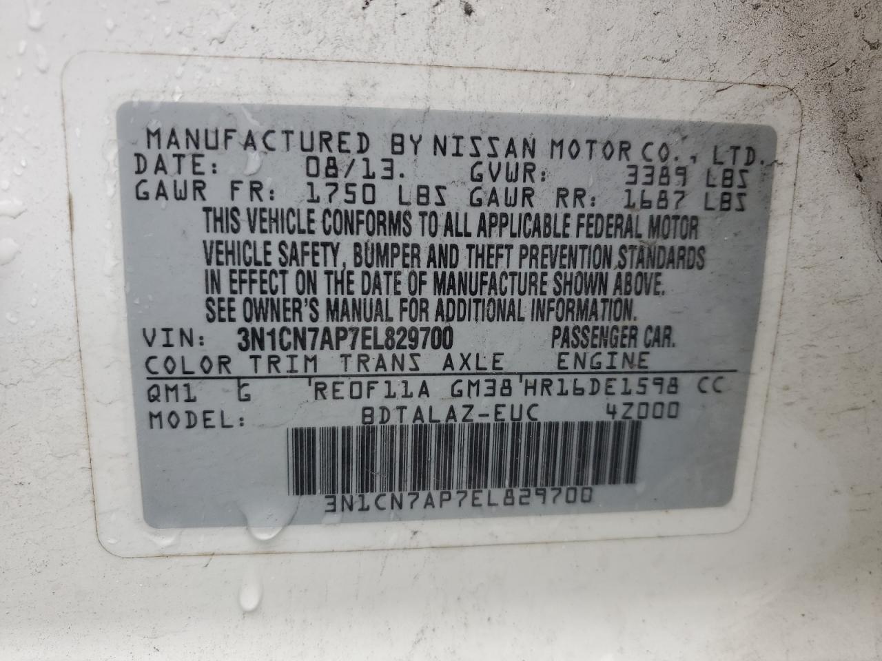 2014 Nissan Versa - Image 15