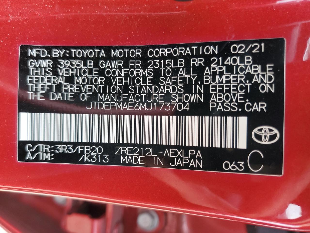 2021 Toyota Corolla - Image 12