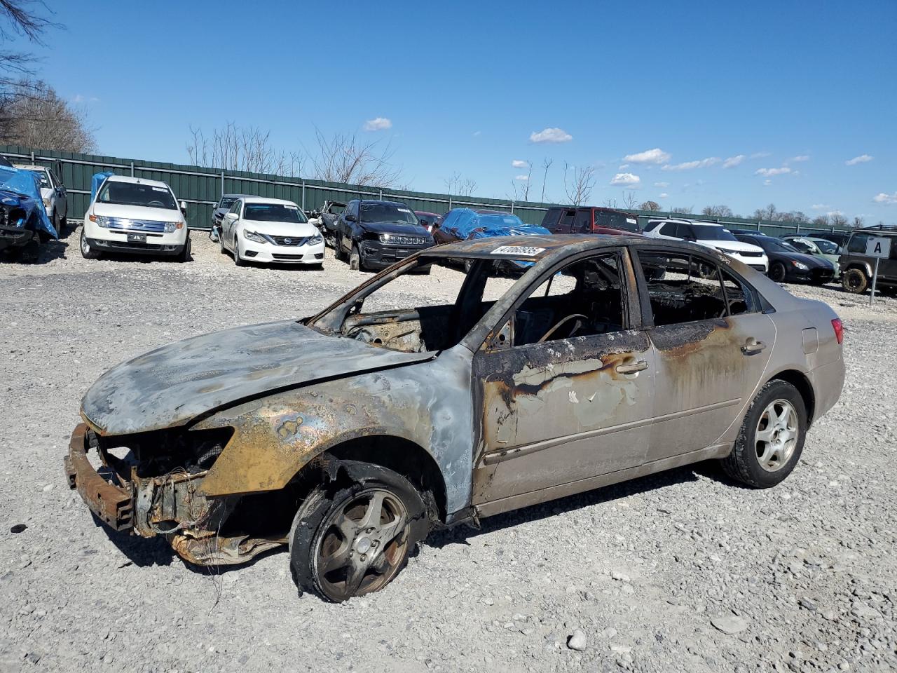 2006 Hyundai Sonata Gls на продаже в Sikeston, MO - Burn