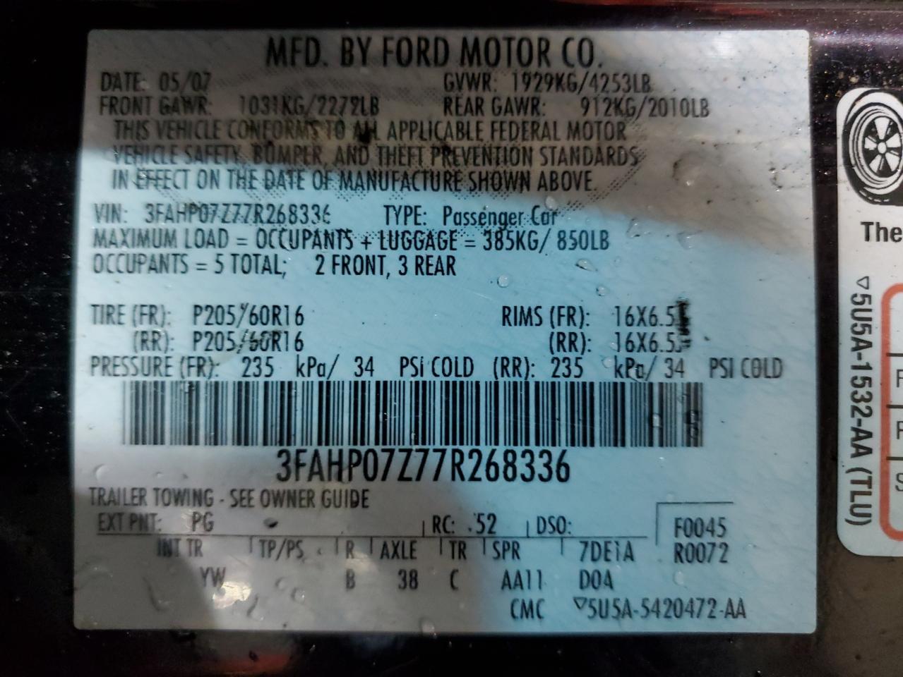 2007 Ford Fusion - Image 12