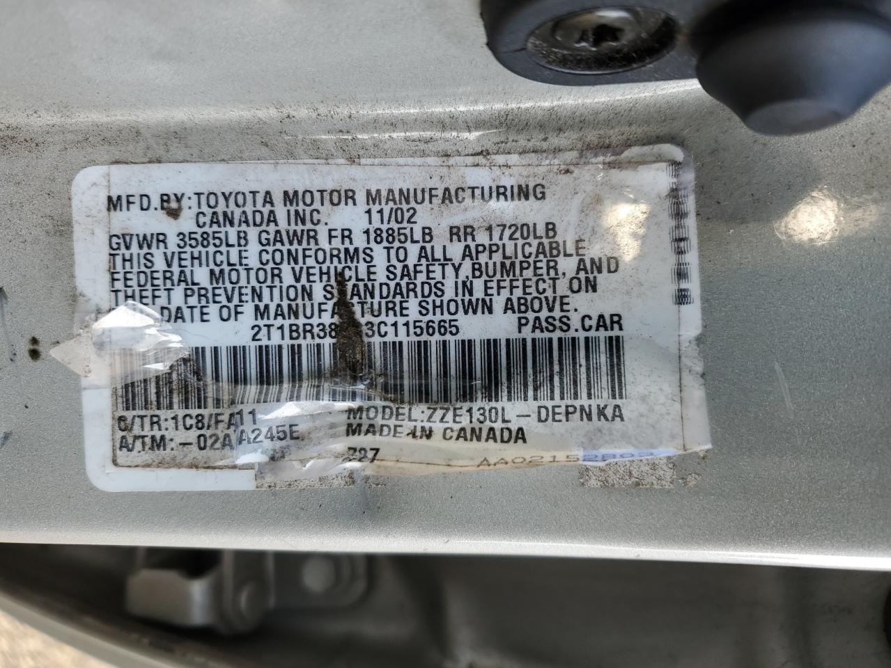 2003 Toyota Corolla - Image 14