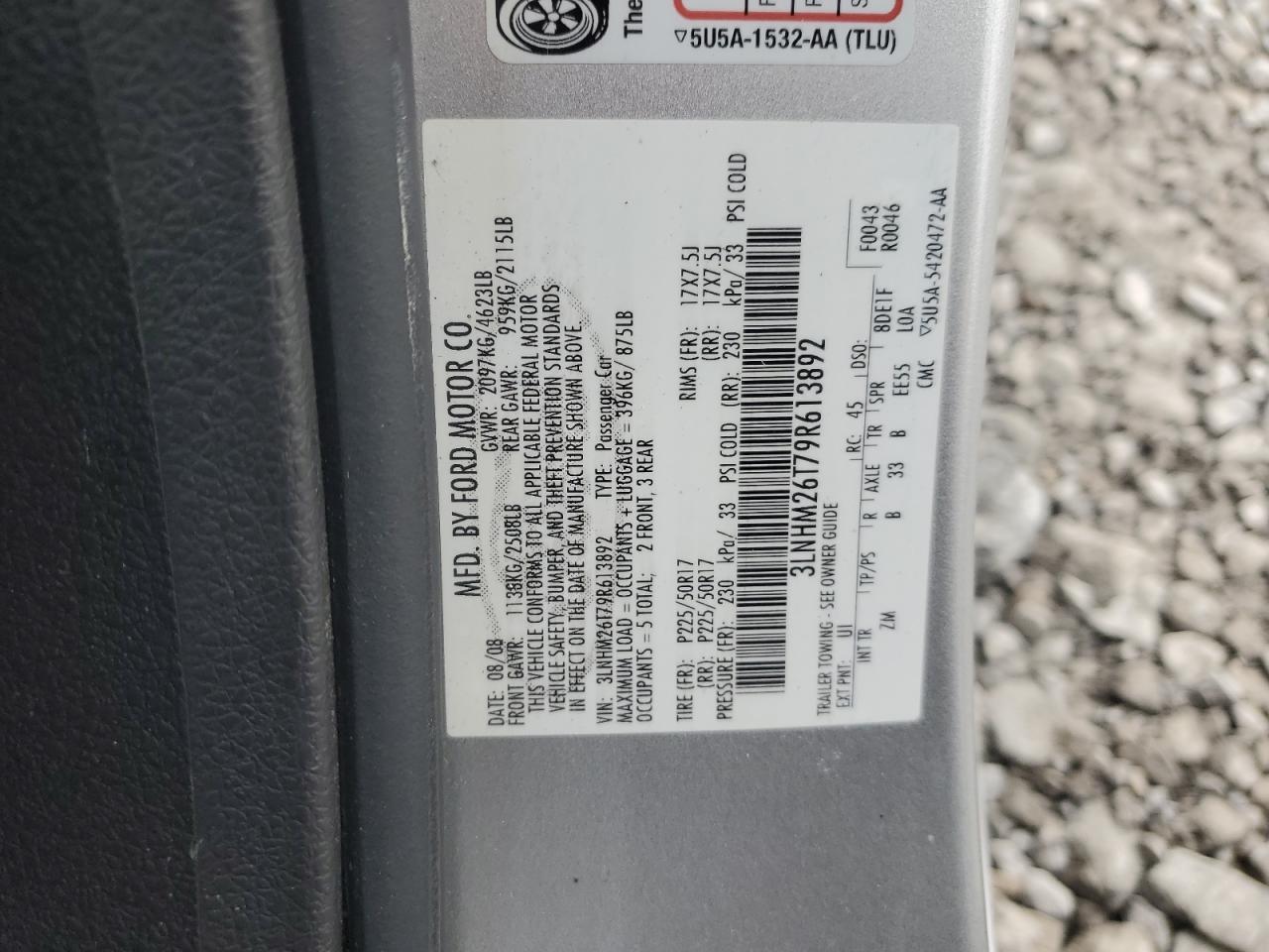 2009 Lincoln MKZ - Image 12