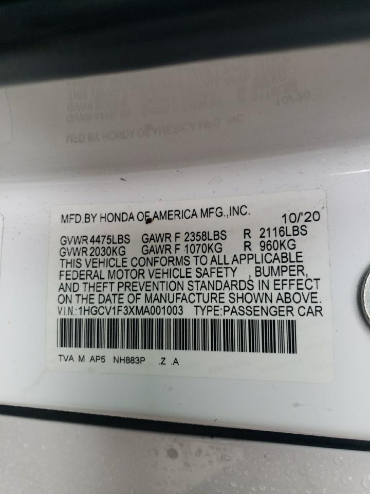 2021 Honda Accord - Image 12