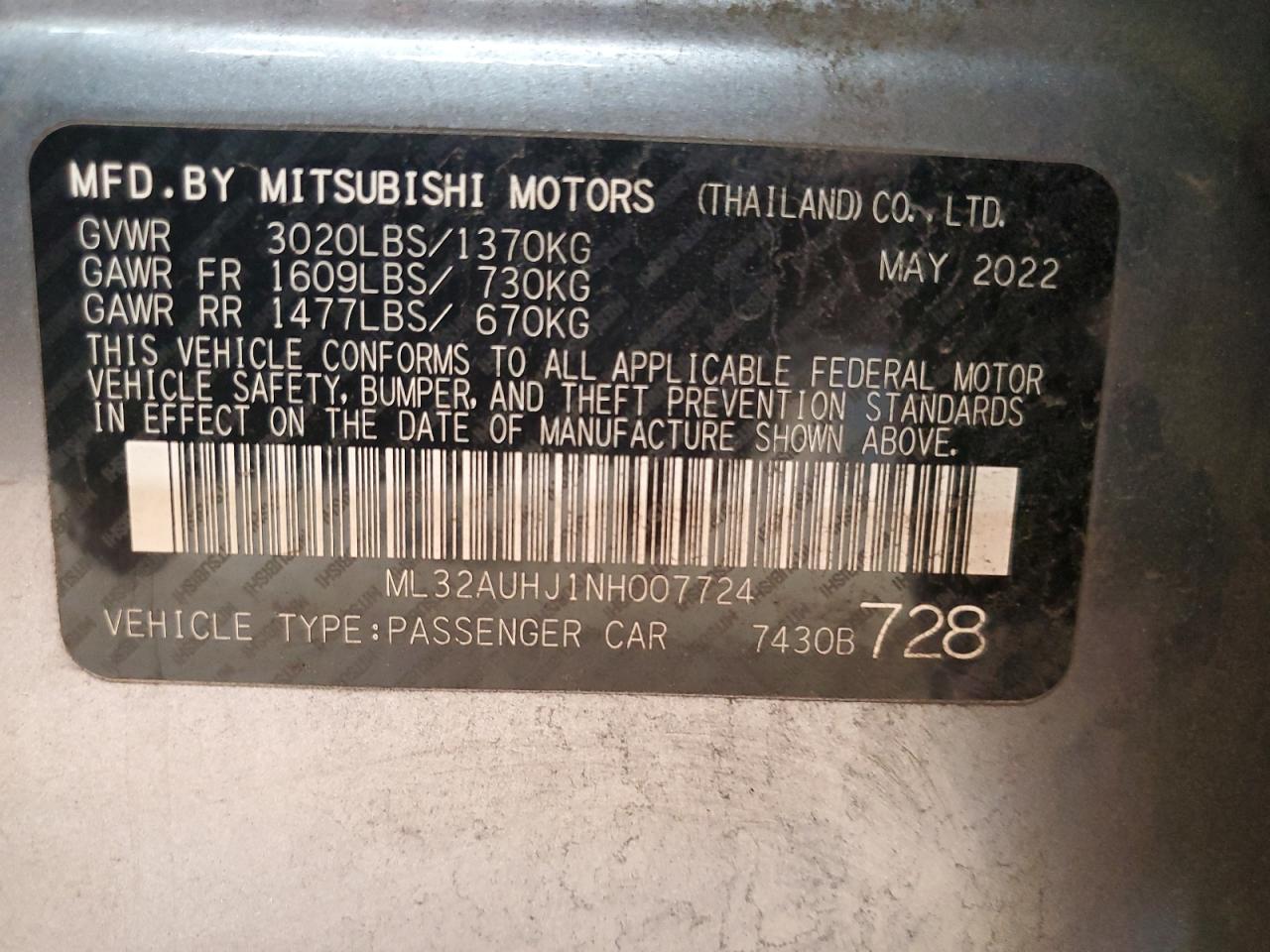 2022 Mitsubishi Mirage - Image 15