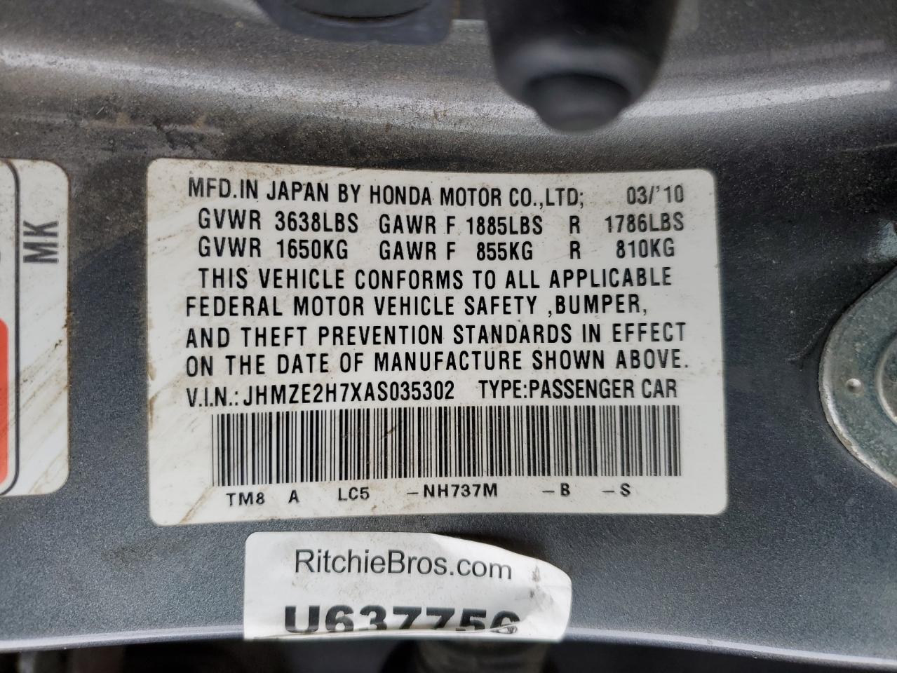 2010 Honda Insight - Image 15