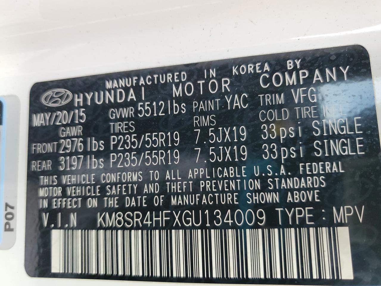 2016 Hyundai Santa Fe - Image 13